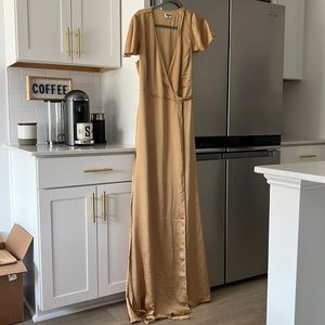 Show me Your Mumu Gold Bridesmaid/formal dress - size X-Large